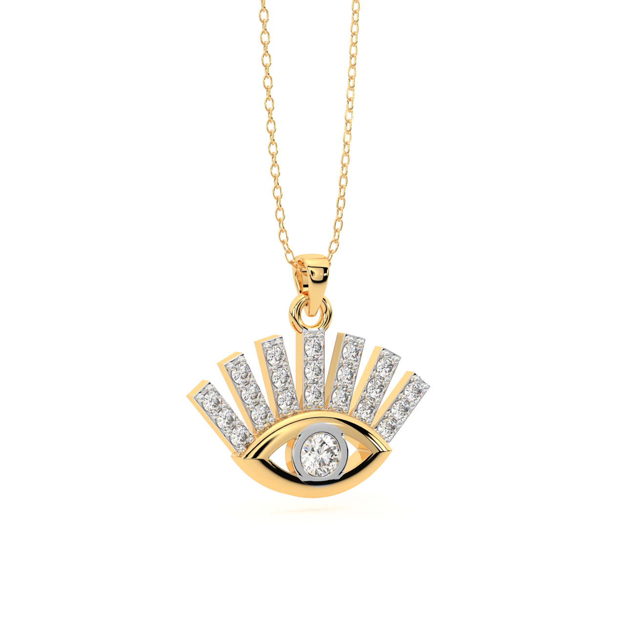 Evil Eye Diamond Pendant